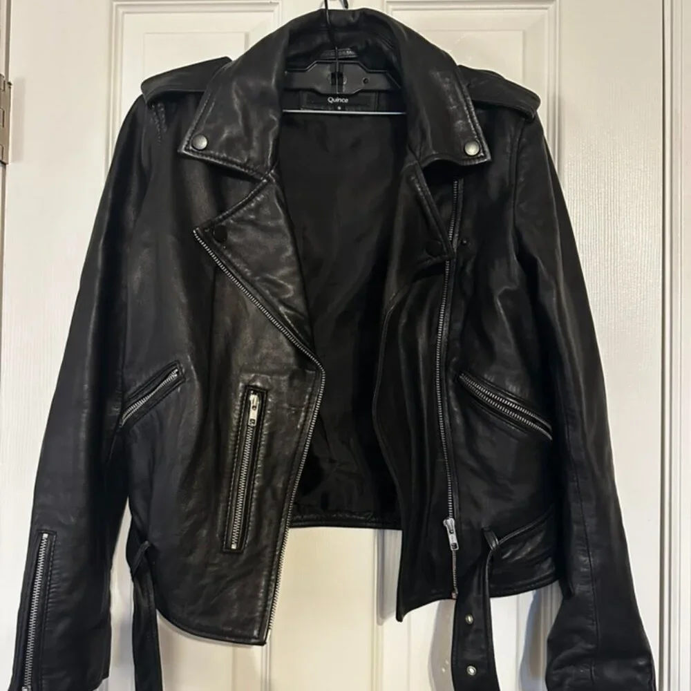 Quince Leather Jacket - Picture 1 of 2